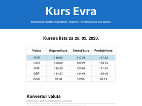 'kursevra.com' screenshot