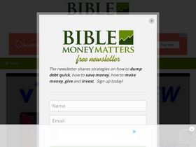 'biblemoneymatters.com' screenshot