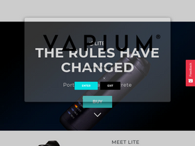 Vapium homepage screenshot