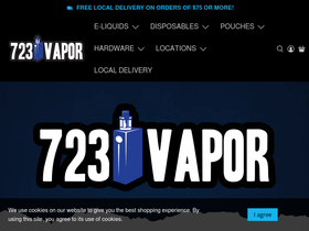 723vapor.com homepage screenshot