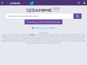 '123animes.ru' screenshot