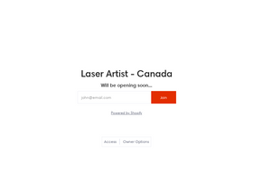 laserartist.ca homepage screenshot