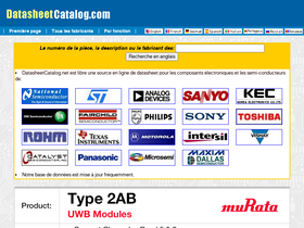 'datasheetcatalog.net' screenshot