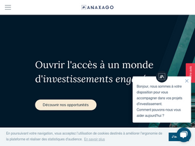 'anaxago.com' screenshot