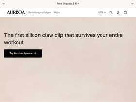 Aurroa homepage screenshot