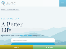 'legacyhealing.com' screenshot