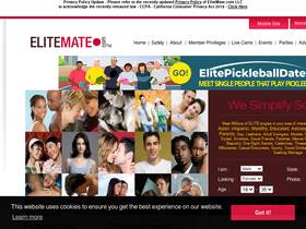 'elitemate.com' screenshot