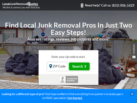 'localjunkremovalquotes.com' screenshot