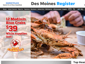 'desmoinesregister.com' screenshot