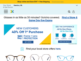 'eyemartexpress.com' screenshot