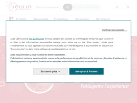 'jeulin.com' screenshot