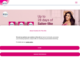 'veet.co.in' screenshot