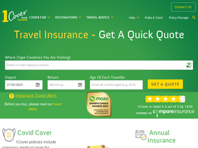 '1cover.com.au' screenshot