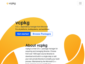'vcpkg.io' screenshot