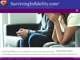 'survivinginfidelity.com' screenshot
