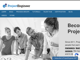 'projectengineer.net' screenshot
