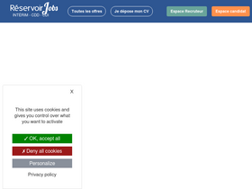 'reservoirjobs.fr' screenshot