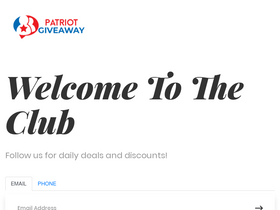 'patriot-giveaway.com' screenshot