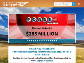 'nmlottery.com' screenshot