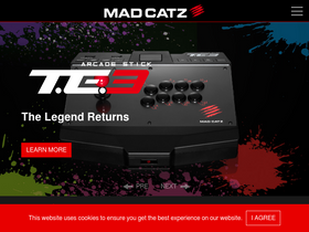 'madcatz.com' screenshot