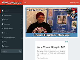 'fancons.com' screenshot