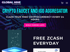 'globalhive.io' screenshot