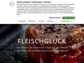 'fleischglueck.de' screenshot