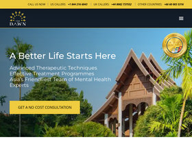 'thedawnrehab.com' screenshot