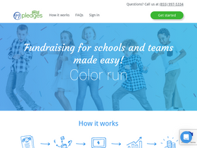 '99pledges.com' screenshot