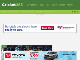 'cricket365.com' screenshot