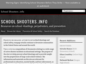 'schoolshooters.info' screenshot