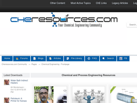 'cheresources.com' screenshot