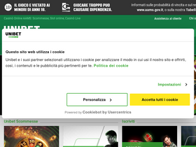 'unibet.it' screenshot