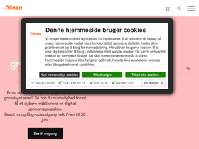 'alinea.dk' screenshot