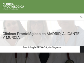 'clinicaproctologica.com' screenshot