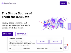 'peopledatalabs.com' screenshot