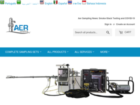aersampling.com homepage screenshot