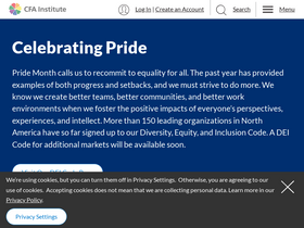 'cfainstitute.org' screenshot