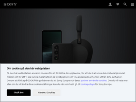 'sony.se' screenshot