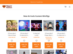 'tracyminifigs.com' screenshot