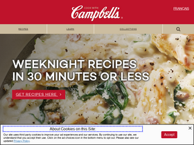'cookwithcampbells.ca' screenshot
