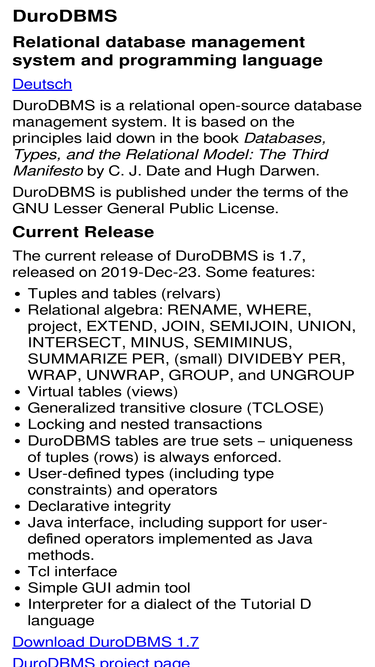 duro.sourceforge.net