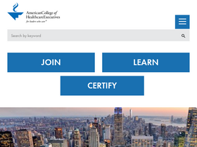 'ache.org' screenshot