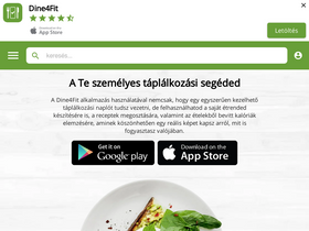 'dine4fit.hu' screenshot