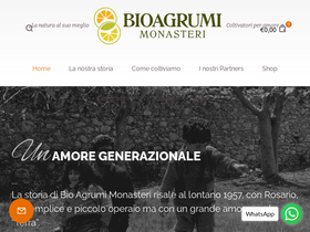 bioagrumimonasteri.com homepage screenshot