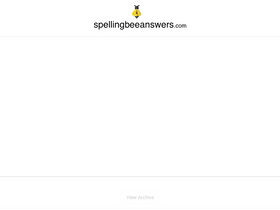 'spellingbeeanswers.com' screenshot