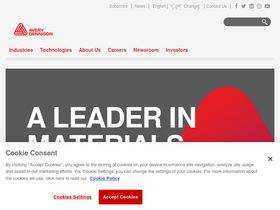 'averydennison.com' screenshot