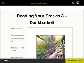 'yourdailygerman.com' screenshot