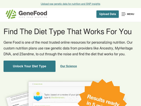 'mygenefood.com' screenshot
