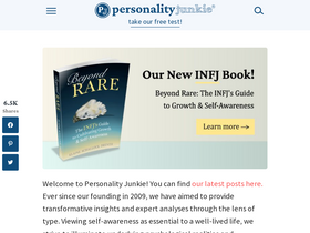 'personalityjunkie.com' screenshot